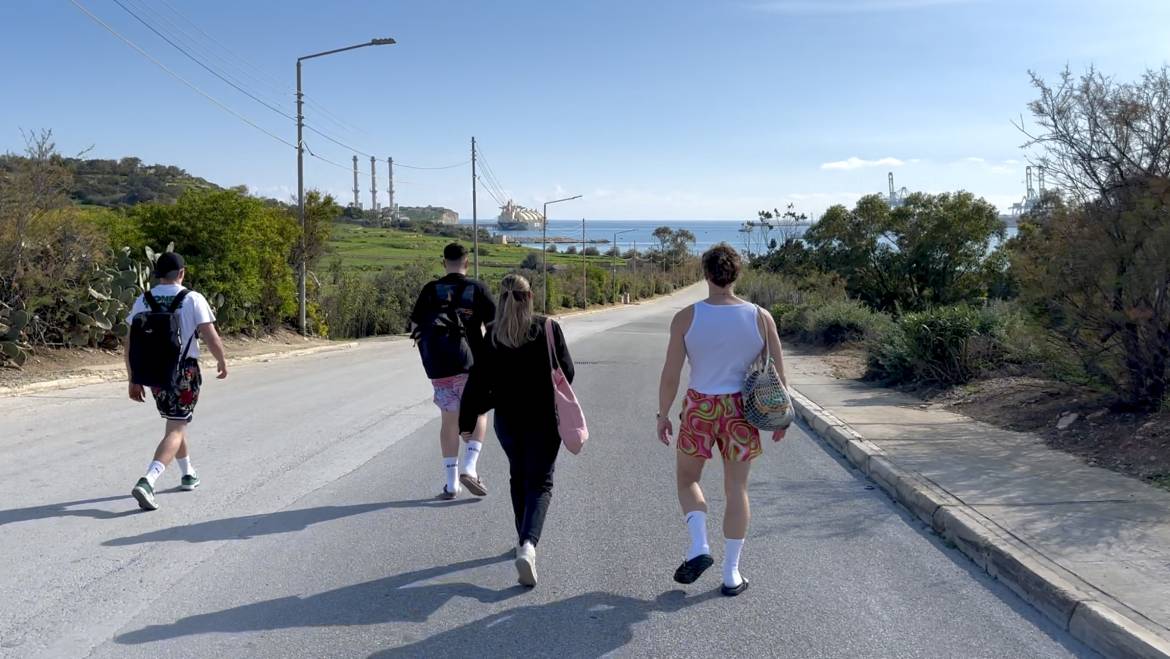 Lana, Lea, Dominik, Luc, Samuel und Madeleine auf Malta