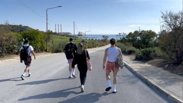 Lana, Lea, Dominik, Luc, Samuel und Madeleine auf Malta