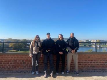 Aleksandra, Hannah, Niclas und Arne in Polen