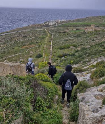 Pascal, Teo, Boris, Anes und Mark auf Malta
