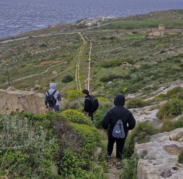 Pascal, Teo, Boris, Anes und Mark auf Malta